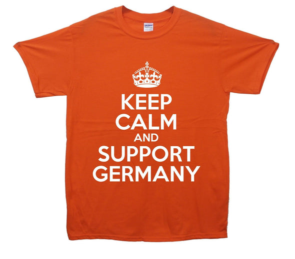 Keep Calm And Support Germany Printed T-Shirt - Mr Wings Emporium 