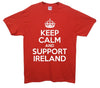 Keep Calm And Support Ireland Printed T-Shirt - Mr Wings Emporium 