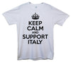 Keep Calm And Support Italy Printed T-Shirt - Mr Wings Emporium 