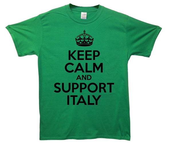 Keep Calm And Support Italy Printed T-Shirt - Mr Wings Emporium 