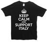 Keep Calm And Support Italy Printed T-Shirt - Mr Wings Emporium 