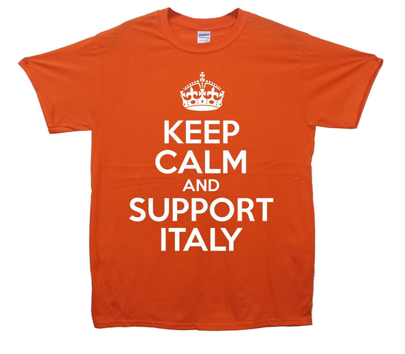 Keep Calm And Support Italy Printed T-Shirt - Mr Wings Emporium 