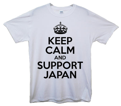 Keep Calm And Support Japan Printed T-Shirt - Mr Wings Emporium 