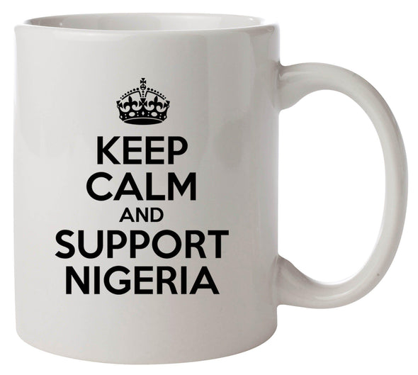 Keep Calm and Support Nigeria Printed Mug - Mr Wings Emporium 