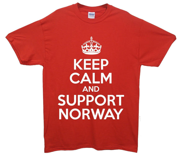 Keep Calm And Support Norway Printed T-Shirt - Mr Wings Emporium 