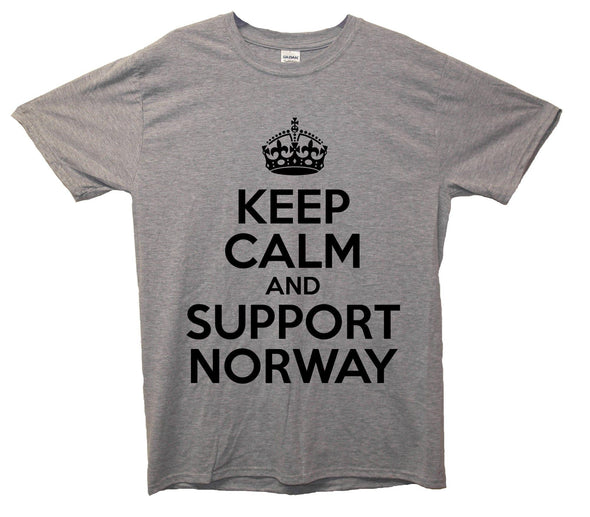 Keep Calm And Support Norway Printed T-Shirt - Mr Wings Emporium 