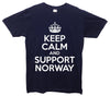 Keep Calm And Support Norway Printed T-Shirt - Mr Wings Emporium 