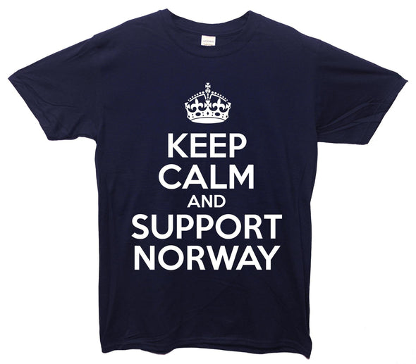 Keep Calm And Support Norway Printed T-Shirt - Mr Wings Emporium 