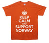 Keep Calm And Support Norway Printed T-Shirt - Mr Wings Emporium 