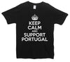 Keep Calm And Support Portugal Printed T-Shirt - Mr Wings Emporium 