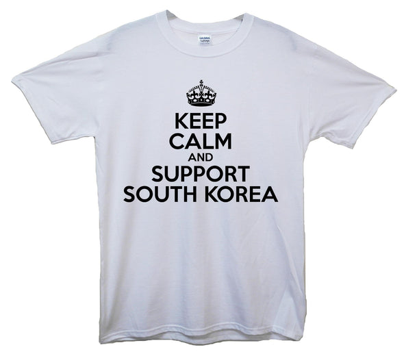 Keep Calm And Support South Korea Printed T-Shirt - Mr Wings Emporium 