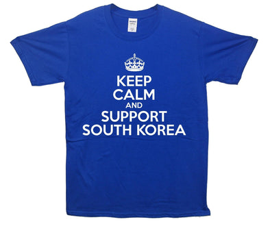Keep Calm And Support South Korea Printed T-Shirt - Mr Wings Emporium 