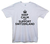 Keep Calm And Support Switzerland Printed T-Shirt - Mr Wings Emporium 