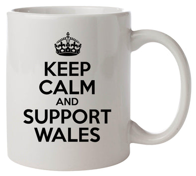 Keep Calm and Support Wales Printed Mug - Mr Wings Emporium 