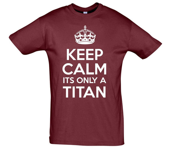 Keep Calm It's Only A Titan Printed T-Shirt - Mr Wings Emporium 