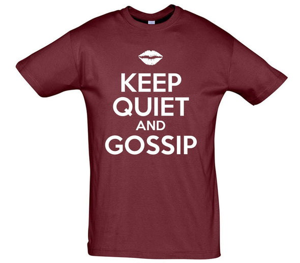 Keep Quiet and Gossip, Gossip Girl Printed T-Shirt - Mr Wings Emporium 