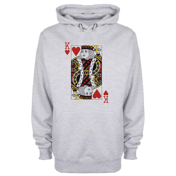 King Of Hearts Printed Hoodie - Mr Wings Emporium 