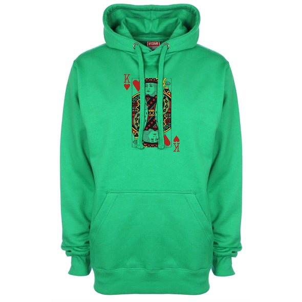 King Of Hearts Printed Hoodie - Mr Wings Emporium 