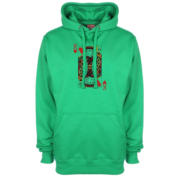 King Of Hearts Printed Hoodie - Mr Wings Emporium 