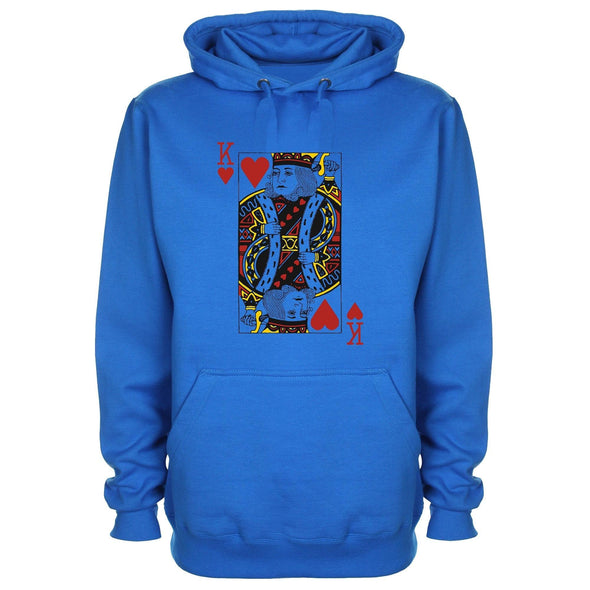 King Of Hearts Printed Hoodie - Mr Wings Emporium 