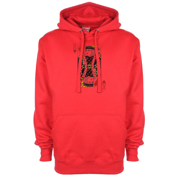 King Of Hearts Printed Hoodie - Mr Wings Emporium 