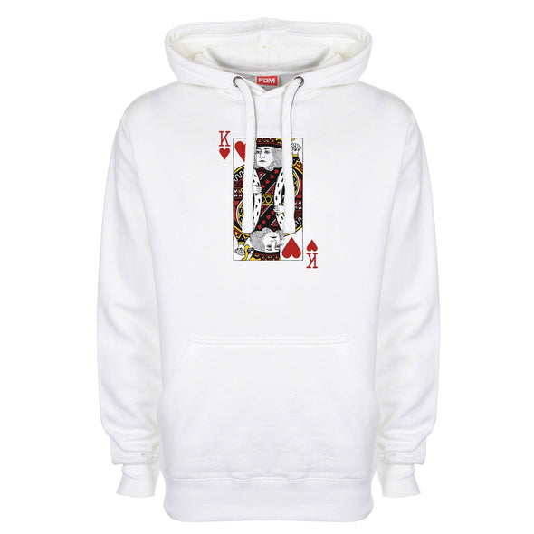 King Of Hearts Printed Hoodie - Mr Wings Emporium 