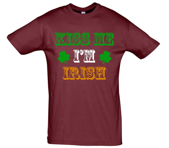 Kiss Me I'm Irish Patrick's Day Printed T-Shirt - Mr Wings Emporium 