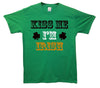 Kiss Me I'm Irish Patrick's Day Printed T-Shirt - Mr Wings Emporium 