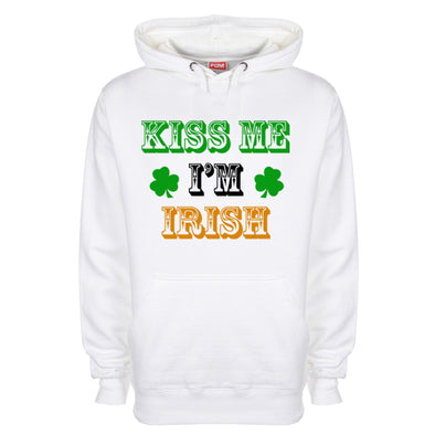 Kiss Me I'm Irish St Patrick's Printed Hoodie - Mr Wings Emporium 