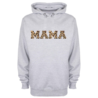 Leopard Print Mama Printed Hoodie - Mr Wings Emporium 