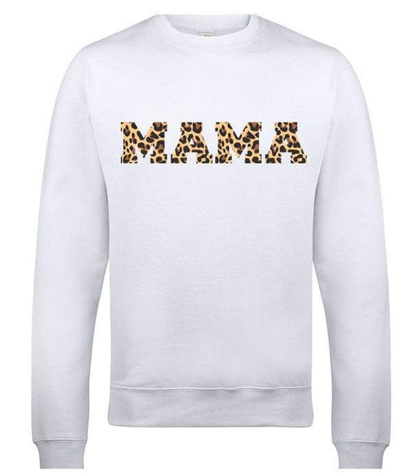 Leopard Print Mama Printed Sweatshirt - Mr Wings Emporium 