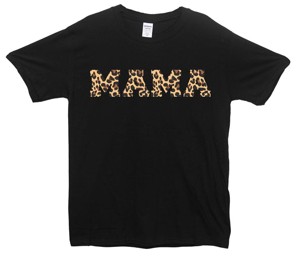 Leopard Print Mama Printed T-Shirt - Mr Wings Emporium 