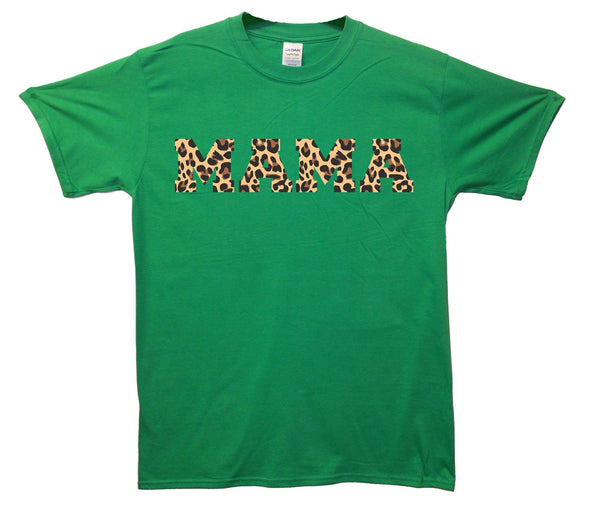 Leopard Print Mama Printed T-Shirt - Mr Wings Emporium 