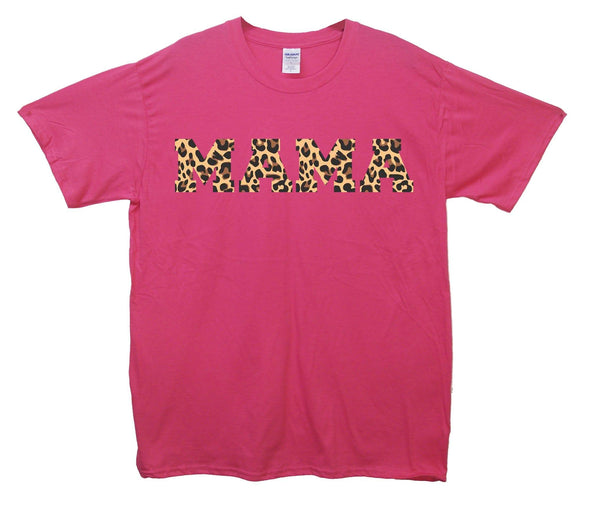 Leopard Print Mama Printed T-Shirt - Mr Wings Emporium 