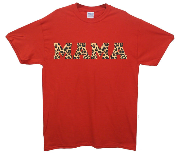 Leopard Print Mama Printed T-Shirt - Mr Wings Emporium 