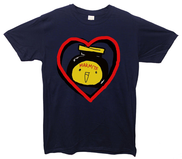 Love Marmite Happy Face Printed T-Shirt - Mr Wings Emporium 