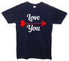 Love You Arrow Printed T-Shirt - Mr Wings Emporium 