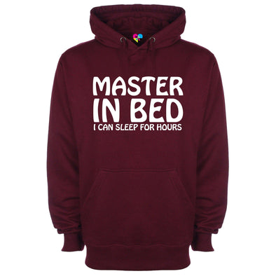 Master In Bed I Can Sleep For Hours Printed Hoodie - Mr Wings Emporium 