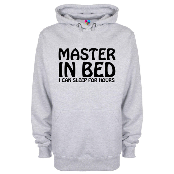 Master In Bed I Can Sleep For Hours Printed Hoodie - Mr Wings Emporium 