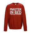 Master In Bed, I Can Sleep For Hours Printed Sweatshirt - Mr Wings Emporium 