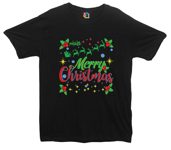 Merry Christmas Printed T-Shirt - Mr Wings Emporium 