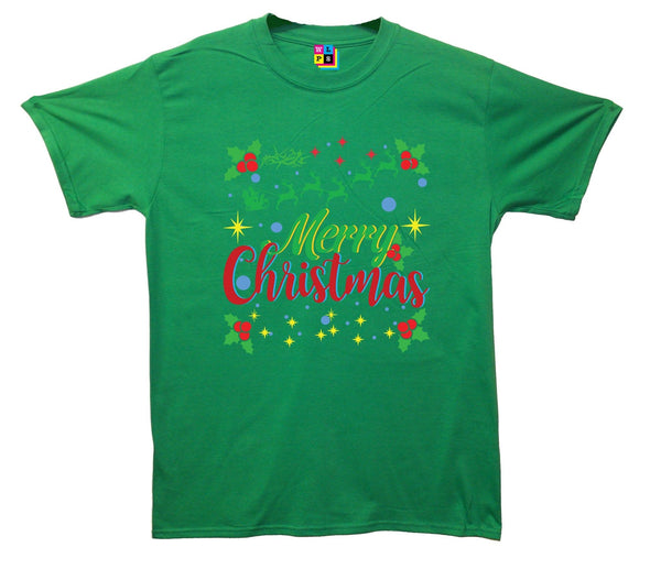 Merry Christmas Printed T-Shirt - Mr Wings Emporium 