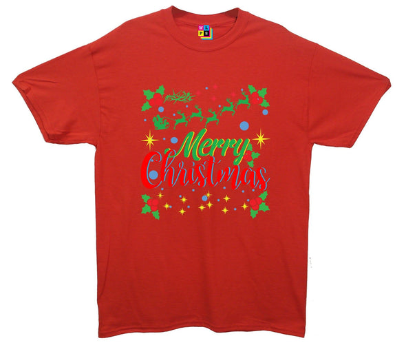 Merry Christmas Printed T-Shirt - Mr Wings Emporium 