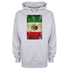Mexico Distressed Flag Printed Hoodie - Mr Wings Emporium 