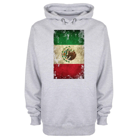 Mexico Distressed Flag Printed Hoodie - Mr Wings Emporium 