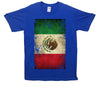 Mexico Distressed Flag Printed T-Shirt - Mr Wings Emporium 