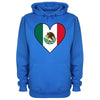 Mexico Flag Heart Printed Hoodie - Mr Wings Emporium 