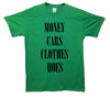 Money, Cars, Clothes, Hoes Printed T-Shirt - Mr Wings Emporium 