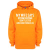 My Wife Says I Have Two Faults Printed Hoodie - Mr Wings Emporium 