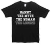 Nanny The Myth The Legend Printed T-Shirt - Mr Wings Emporium 